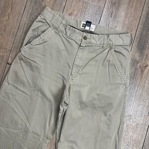Gap Field Officer Chinos Mens 33x30 Khaki Tan Cotton Lined Straight Leg Pants